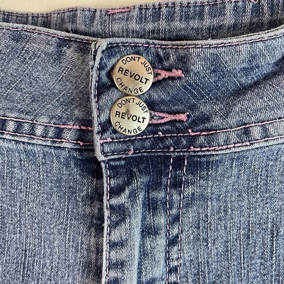 Denim Stretch Cropped Jeans Size 16 1/2 - Picture 3 of 9